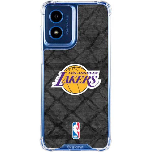 NBA Los Angeles Lakers Dark Rust Moto G 5G (2024) Clear Case